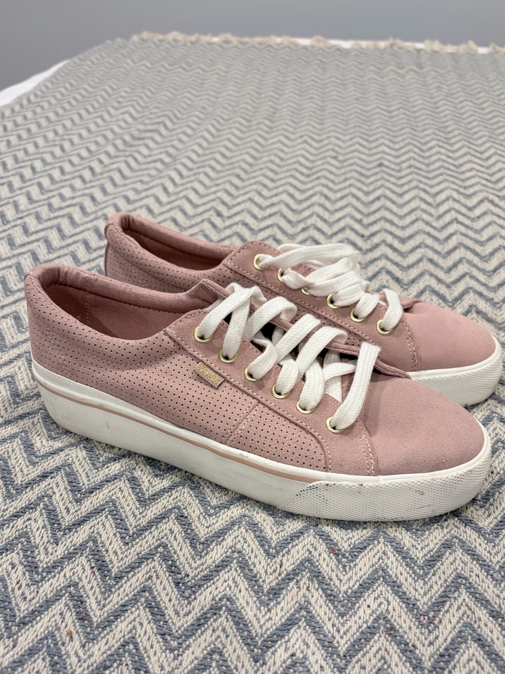 Keds Jump Kick Duo Platform Sneaker in Mauve Suede size 7.5